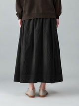 Side tuck gather skirt