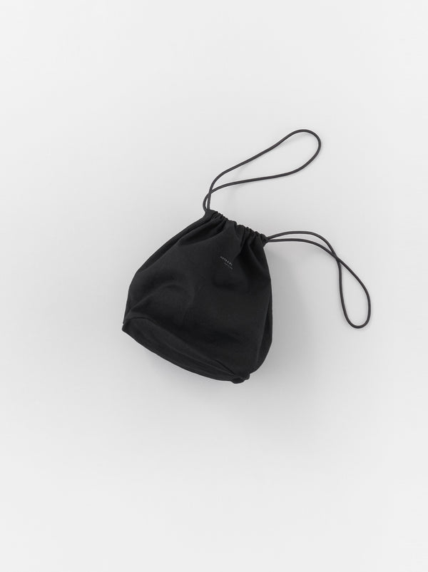 Oval drawstring bag