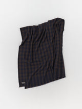 Bicolor check shawl M