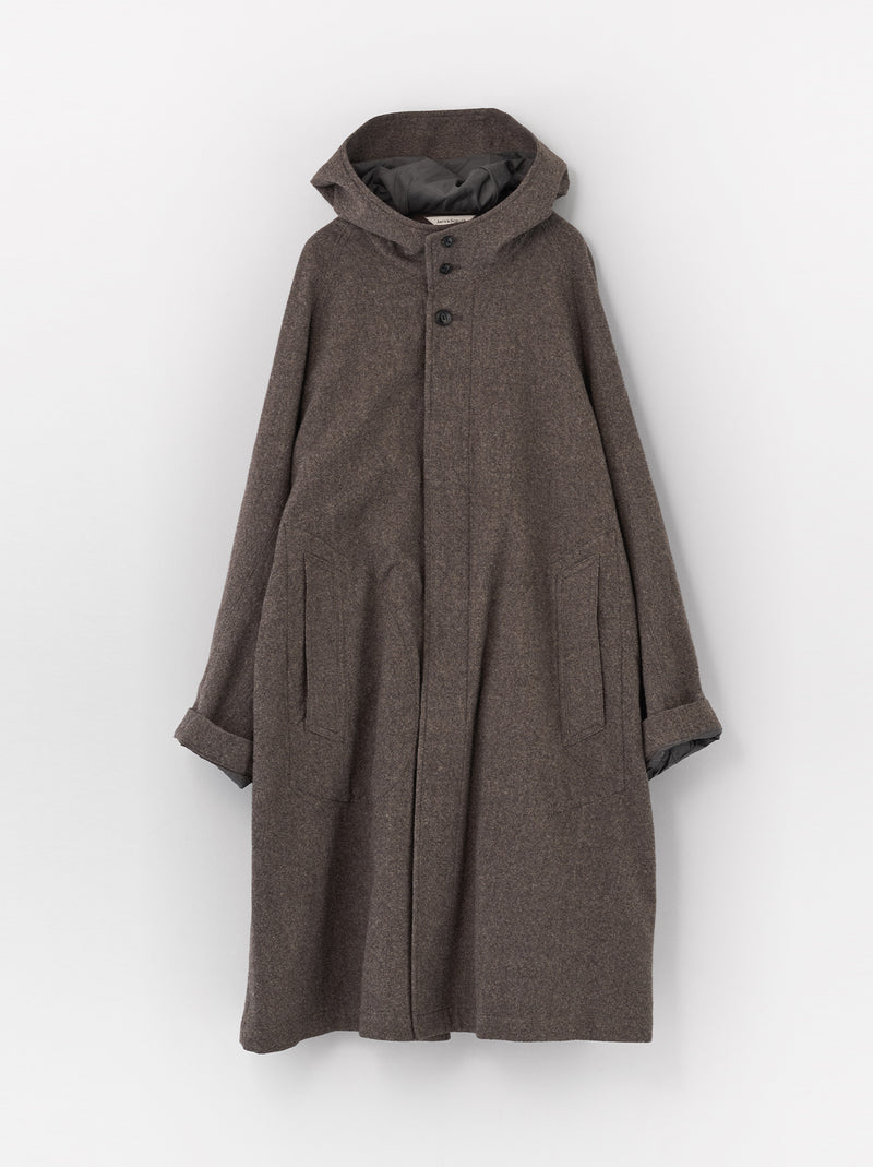 Hooded middle coat