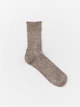 Rib short socks (Men's)