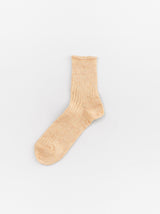 Rib short socks (Women's)