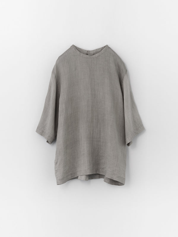 Back open woven tee