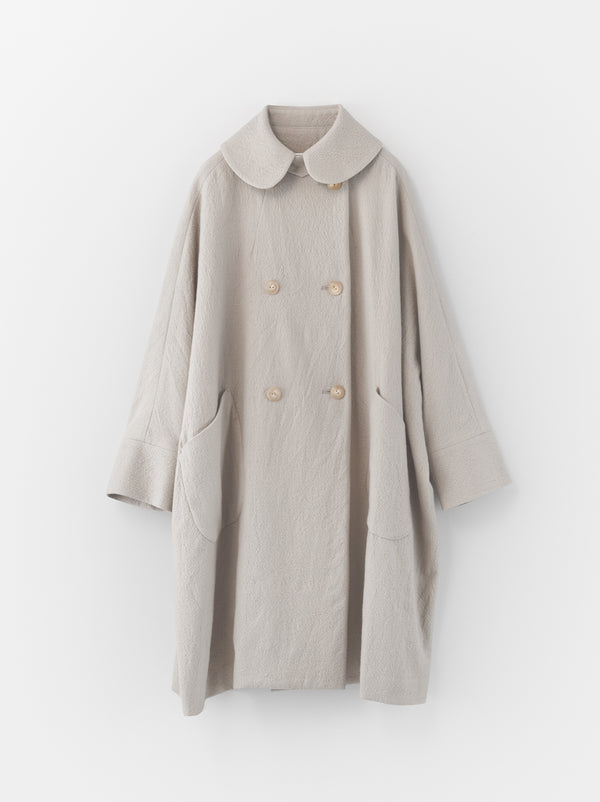 Small collar balloon coat