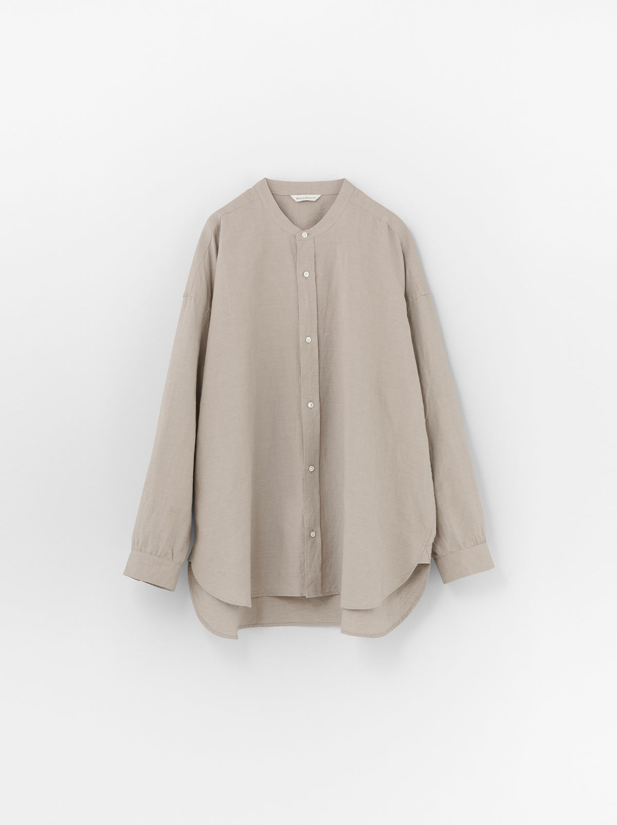 Band collar simple shirt – ARTS&SCIENCE ONLINE SELLER intl.