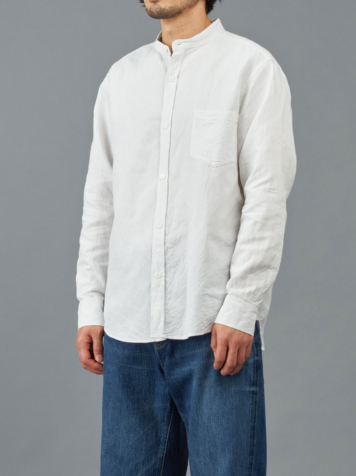 No collar standard shirt – ARTS&SCIENCE ONLINE SELLER intl.