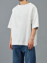 Stand collar box shirt half sleeve