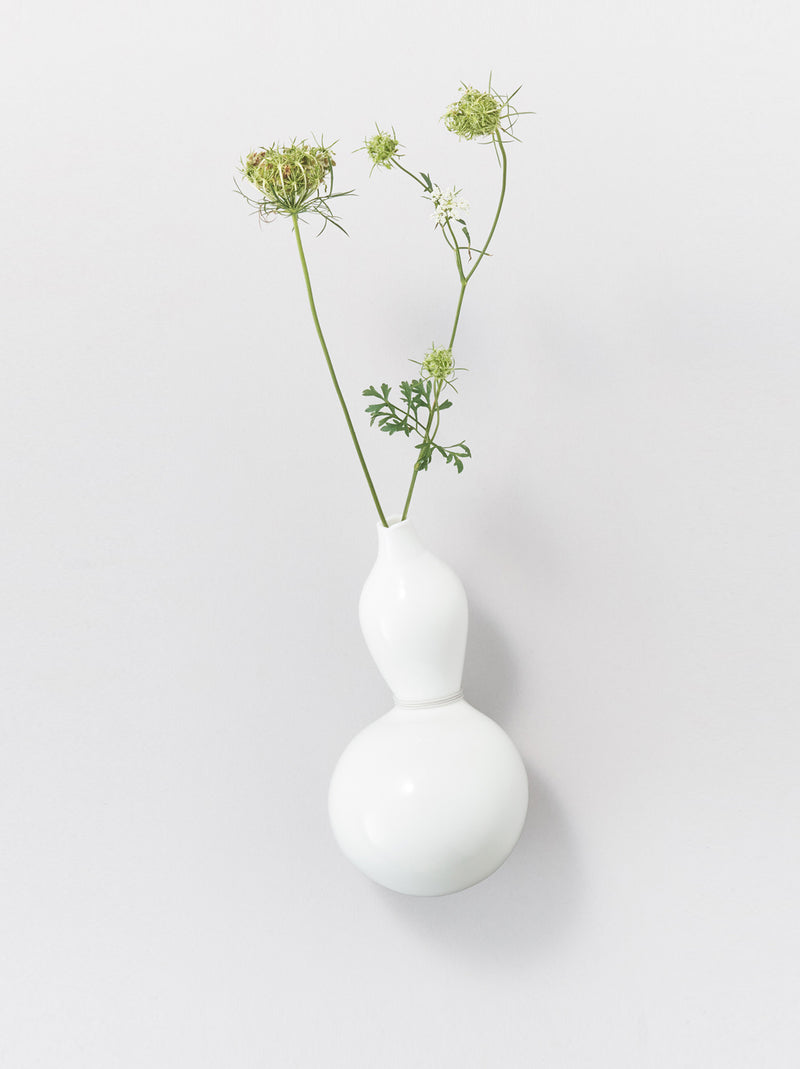 Gourd shaped flower vase small (“Gyoku” series)