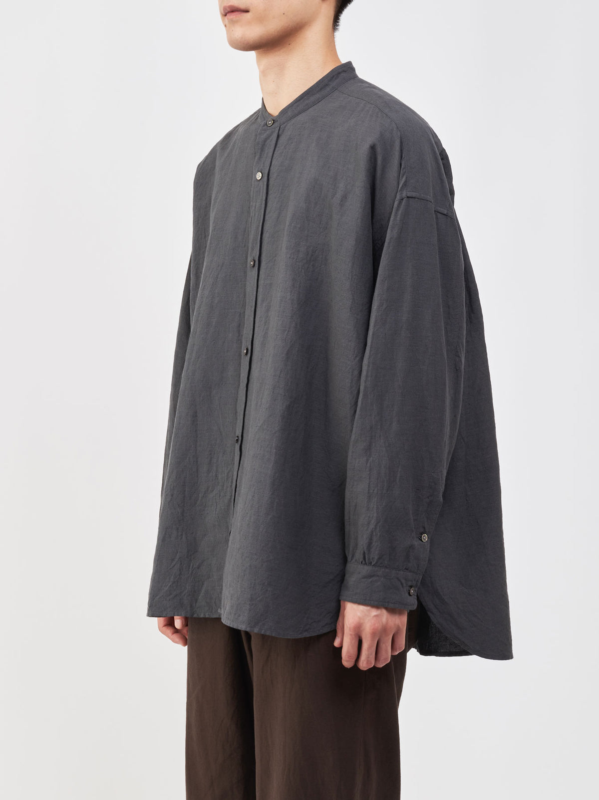 Band collar simple shirt – ARTS&SCIENCE ONLINE SELLER intl.