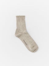 Rib short socks (Women's)