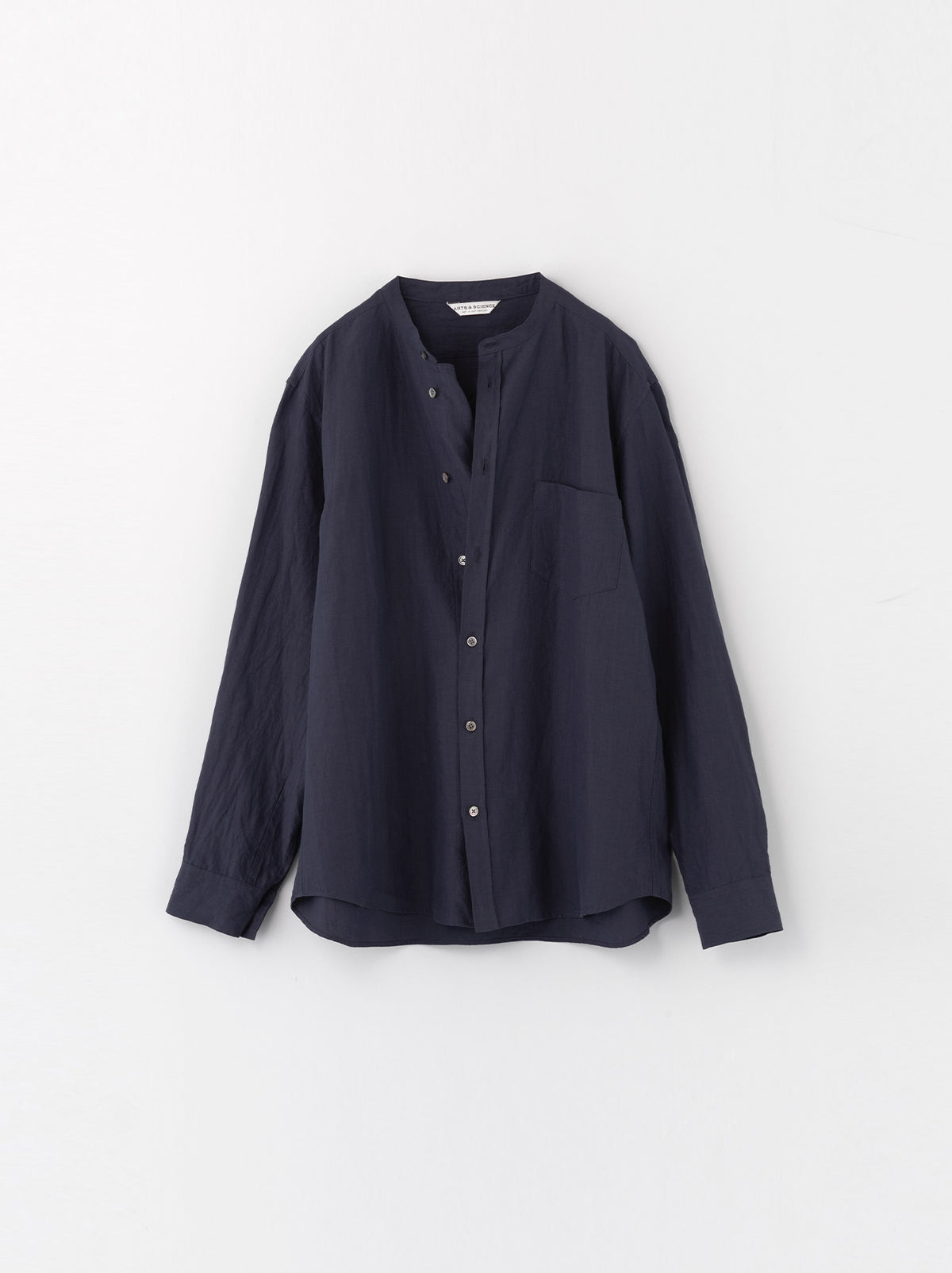 ネイバーフッド 24ss NO COLLAR SHIRT Japanese Oxford Band Collar Shirt - Green
