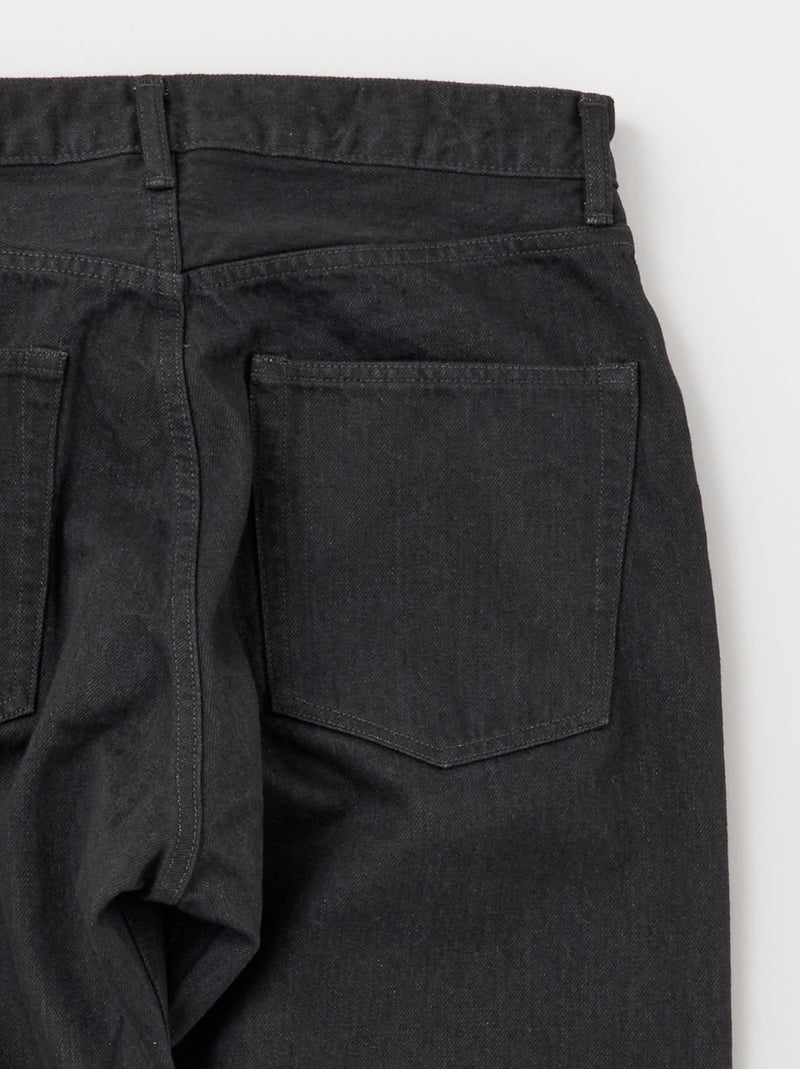 Relax fit 5pocket pants (Black/ One wash)