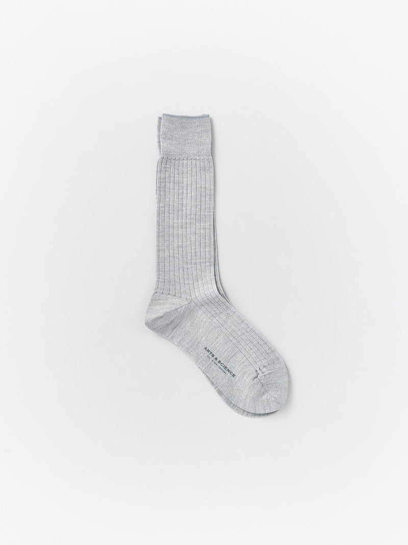 Plain rib socks men's