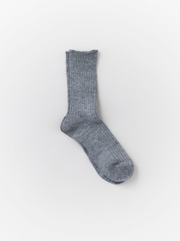 Rib short socks men's